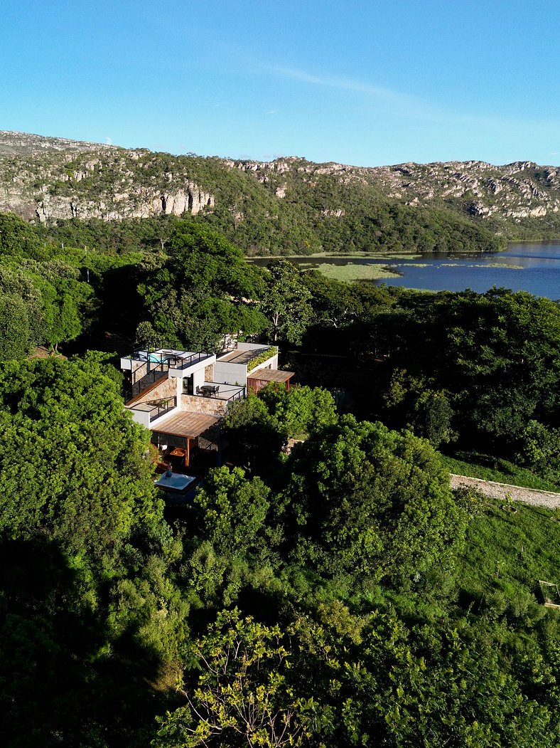 Chalé para casal, lindo, moderno, cozinha completa e hidro